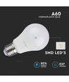 E27 8,5W LED-pære - A60, 200 grader
