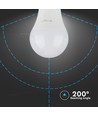 E27 8,5W LED-pære - A60, 200 grader