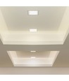 18W 22,5x22,5cm LED innfellingspanel - Hull: 20,5 x 20,5 cm, Mål: 22,5 x 22,5 cm