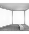 V-Tac 12W LED taklampe - 14 x 14cm, Høyde: 2,4cm, hvit kant, inkl. lyskilde