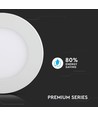 3W Ø8,4cm LED innfellingspanel - Hull: Ø7,3 cm, Mål: Ø8,4 cm