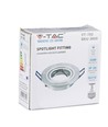 MR16 eller GU10 Downlight-sett - Uten lyskilde, børstet aluminium, Hull: Ø7,5 cm, Mål: Ø9,1 cm