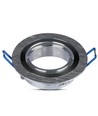 MR16 eller GU10 Downlight-sett - Uten lyskilde, børstet aluminium, Hull: Ø7,5 cm, Mål: Ø9,1 cm