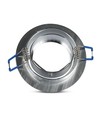 MR16 eller GU10 Downlight-sett - Uten lyskilde, børstet aluminium, Hull: Ø7,5 cm, Mål: Ø9,1 cm