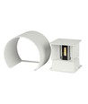5W LED vegglampe - IP65 utendørs, Rund, Hvit, Justerbar spredning, Inkl. lyskilde