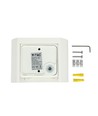 5W LED vegglampe - IP65 utendørs, Rund, Hvit, Justerbar spredning, Inkl. lyskilde