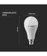 B22 15W LED-pære - A65, kraftig pære