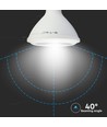 E27 12,8W LED spotpære - PAR38, Samsung LED chip