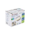 6W LED vegglampe - IP65 utendørs, oval, roterbar 350 grader, sort, inkl. lyskilde