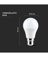 B22 9W LED-pære