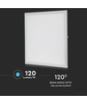 V-Tac 60x60 LED panel - 32W, 4320lm, 120lm/w, hvit kant