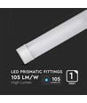 V-Tac 40W komplett LED armatur - Cree LED chip, 120 cm, 230V