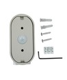 6W LED vegglampe - IP65 utendørs, oval, grå, roterbar 350 grader, inkl. lyskilde