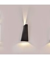 6W LED vegglampe - IP65 utendørs, sort, inkl. lyskilde