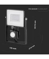 30W LED-lyskaster med sensor - Samsung LED-chip, arbeidslampe