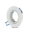 MR16 eller GU10 Downlight-sett, uten lyskilde, matthvit, hull: Ø7,5 cm, mål: Ø9,1 cm