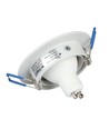MR16 eller GU10 Downlight-sett, uten lyskilde, matthvit, hull: Ø7,5 cm, mål: Ø9,1 cm