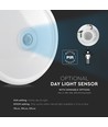12W LED-sensorlampe - IP20 innendørs, Samsung LED-chip, PIR-sensor, inkl. lyskilde