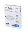 LED innfellingspanel, 24W - Samsung LED-chip, Hull: Ø28 cm, Mål: Ø30 cm