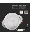 30W Ø22,5cm LED spotlight - Hull: Ø19,5 cm, Mål: Ø22,5 cm, 3 cm høy, Samsung LED chip