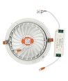 30W Ø22,5cm LED spotlight - Hull: Ø19,5 cm, Mål: Ø22,5 cm, 3 cm høy, Samsung LED chip