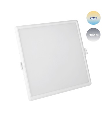 Smart CCT LED-panel som kan justeres fra varm til kald hvit fargetemperatur.