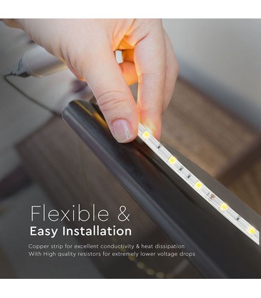 Installasjon av LED-stripe med tilkoblingskabler